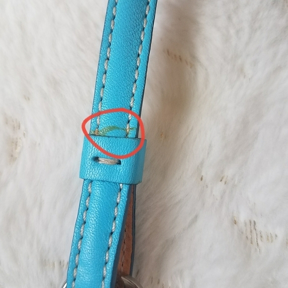 Coach Y2K 90's Turquoise Signature C Demi Shoulder Bag w/Dustbag - Picture 15 of 16